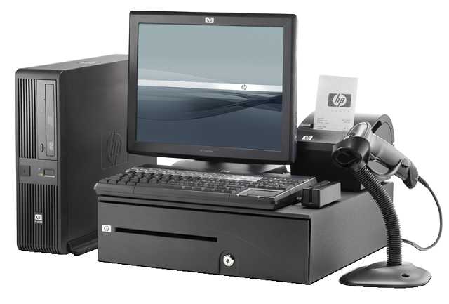 HP rp5700 POS機(jī)可將主機(jī)安裝在柜臺(tái)下面